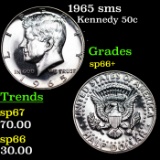 1965 sms Kennedy Half Dollar 50c Grades sp66+