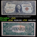 1935A $1 Silver Certificate Hawaii WWII Emergency Currency, Signatures of Julian & Morgenthau Grades