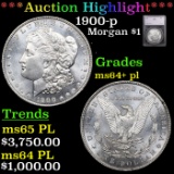 ***Auction Highlight*** 1900-p Morgan Dollar $1 Graded ms64+ pl BY SEGS (fc)