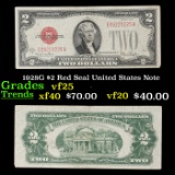 1928G $2 Red Seal United States Note Grades vf+