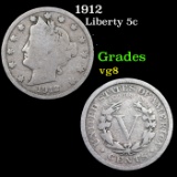 1912 Liberty Nickel 5c Grades vg, very good