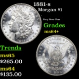 1881-s Morgan Dollar $1 Grades Choice+ Unc