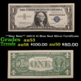 **Star Note** 1957A $1 Blue Seal Silver Certificate Grades Select AU