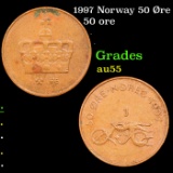 1997 Norway 50 Øre Grades Choice AU