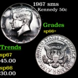 1967 sms Kennedy Half Dollar 50c Grades sp66+