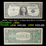 1957B **Star Note** $1 Blue Seal Silver Certificate Grades vf+
