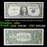 1957B **Star Note** $1 Blue Seal Silver Certificate Grades vf+