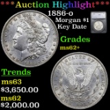 ***Auction Highlight*** 1886-o Morgan Dollar $1 Graded ms62+ By SEGS (fc)