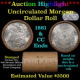 ***Auction Highlight*** 1881 & CC Uncirculated Morgan Dollar Shotgun Roll (fc)