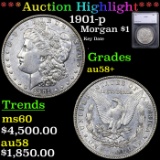 ***Auction Highlight*** 1901-p Morgan Dollar $1 Graded au58+ By SEGS (fc)