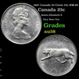 1967 Canada 25 Cents 25c KM-68 Grades Choice AU/BU Slider