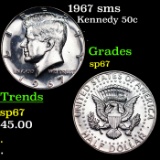 1967 sms Kennedy Half Dollar 50c Grades sp67