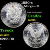 1880-s Morgan Dollar $1 Grades GEM Unc