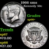 1966 sms Kennedy Half Dollar 50c Grades sp66+