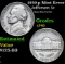 1939-p Jefferson Nickel Mint Error 5c Grades xf