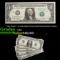 **Star Notes** 5x 1963-2009 $1 Green Seal Federal Reserve Notes Grades CU