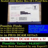 Original sealed box 5- 1988 United States Mint Proof Sets.
