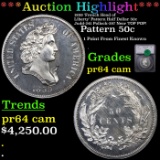Proof ***Auction Highlight*** 1859 'French Head of Liberty' Pattern Half Dollar 50c Judd-241 Pollock