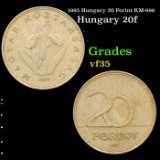 1995 Hungary 20 Forint KM-696 Grades vf++