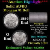 ***Auction Highlight*** AU/BU Slider First Financial Shotgun Morgan $1 Roll 1886 & 'O' Ends Virtual