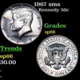 1967 sms Kennedy Half Dollar 50c Grades sp66