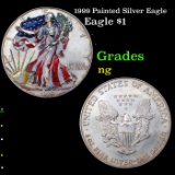 1999 Painted Silver Eagle Silver Eagle Dollar $1 Grades