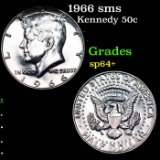 1966 sms Kennedy Half Dollar 50c Grades sp64+