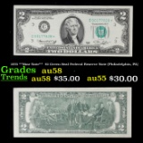 1976 **Star Note**  $2 Green Seal Federal Reserve Note (Philadelphia, PA) Grades Choice AU/BU Slider