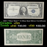 1957 **Star Note** $1 Blue Seal Silver Certificate Grades vf+