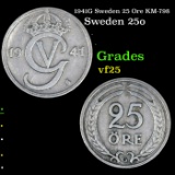 1941G Sweden 25 Ore KM-798 Grades vf+