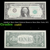 1963B $1 'Barr Note' Federal Reserve Note (New York, NY) Grades Select CU