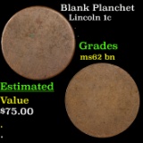 Blank Planchet Lincoln Cent 1c Grades Select Unc BN