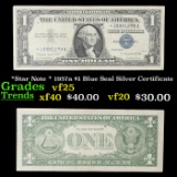 *Star Note * 1957a $1 Blue Seal Silver Certificate Grades vf+
