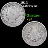 1912 Liberty Nickel 5c Grades vg, very good