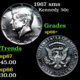 1967 sms Kennedy Half Dollar 50c Grades sp66+
