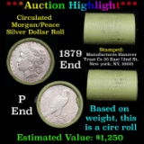 ***Auction Highlight*** Manufactures Hanover Trust Shotgun 1879 & 'p' Ends Mixed Morgan/Peace Silver