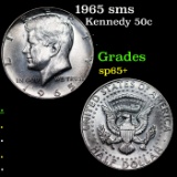 1965 sms Kennedy Half Dollar 50c Grades sp65+