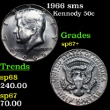 1966 sms Kennedy Half Dollar 50c Grades sp67+