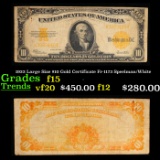 1922 Large Size $10 Gold Certificate Fr-1173 Speelman/White Grades f+