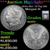 ***Auction Highlight*** 1879-s Rev '78 Top 100 Morgan Dollar $1 Graded ms62+ By SEGS (fc)