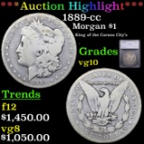 ***Auction Highlight*** 1889-cc Morgan Dollar $1 Graded vg10 By SEGS (fc)