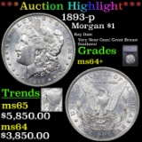 ***Auction Highlight*** 1893-p Morgan Dollar $1 Graded ms64+ By SEGS (fc)
