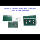 1995-1996 United States Mint Proof Set. 10 Coins Inside.