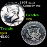 1967 sms Kennedy Half Dollar 50c Grades sp67