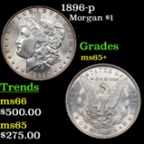 1896-p Morgan Dollar $1 Grades GEM+ Unc