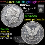 ***Auction Highlight*** 1895-o Morgan Dollar $1 Graded ms62 pl By SEGS (fc)