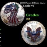 2000 Painted Silver Eagle Silver Eagle Dollar $1 Grades