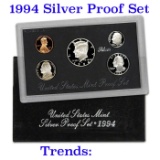 1994 United States Mint Silver Proof Set. 5 Coins Inside.