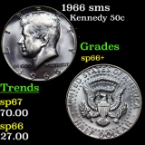 1966 sms Kennedy Half Dollar 50c Grades sp66+