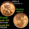 1951-d Lincoln Cent 1c Grades GEM++ Unc RD